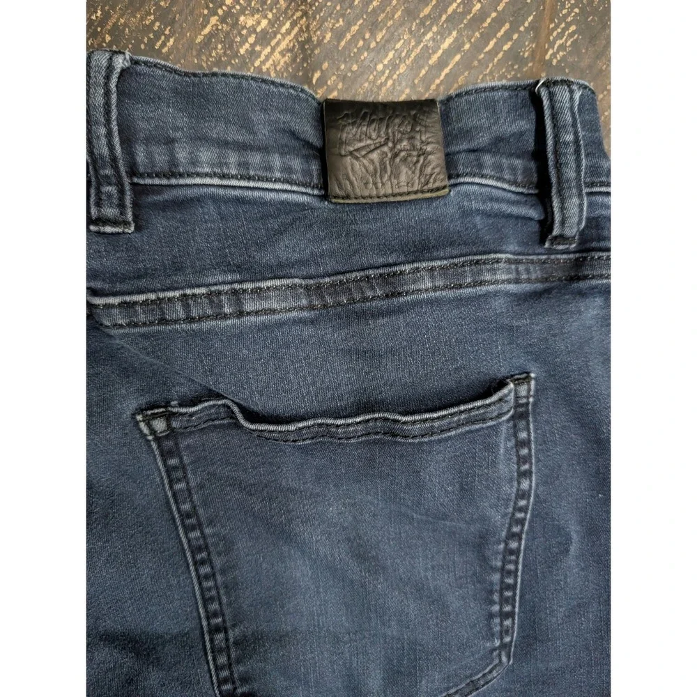 Mugsy Men's PMT Clutch Jeans Dark Wash Indigo Stretch Denim Slim Tapered- 36/34